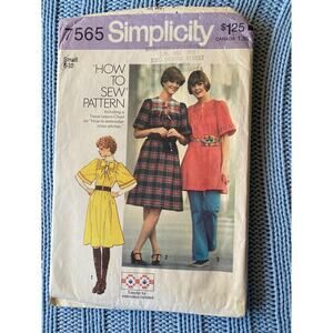 Simplicity Sewing pattern 7565 vunic dress pattern boho